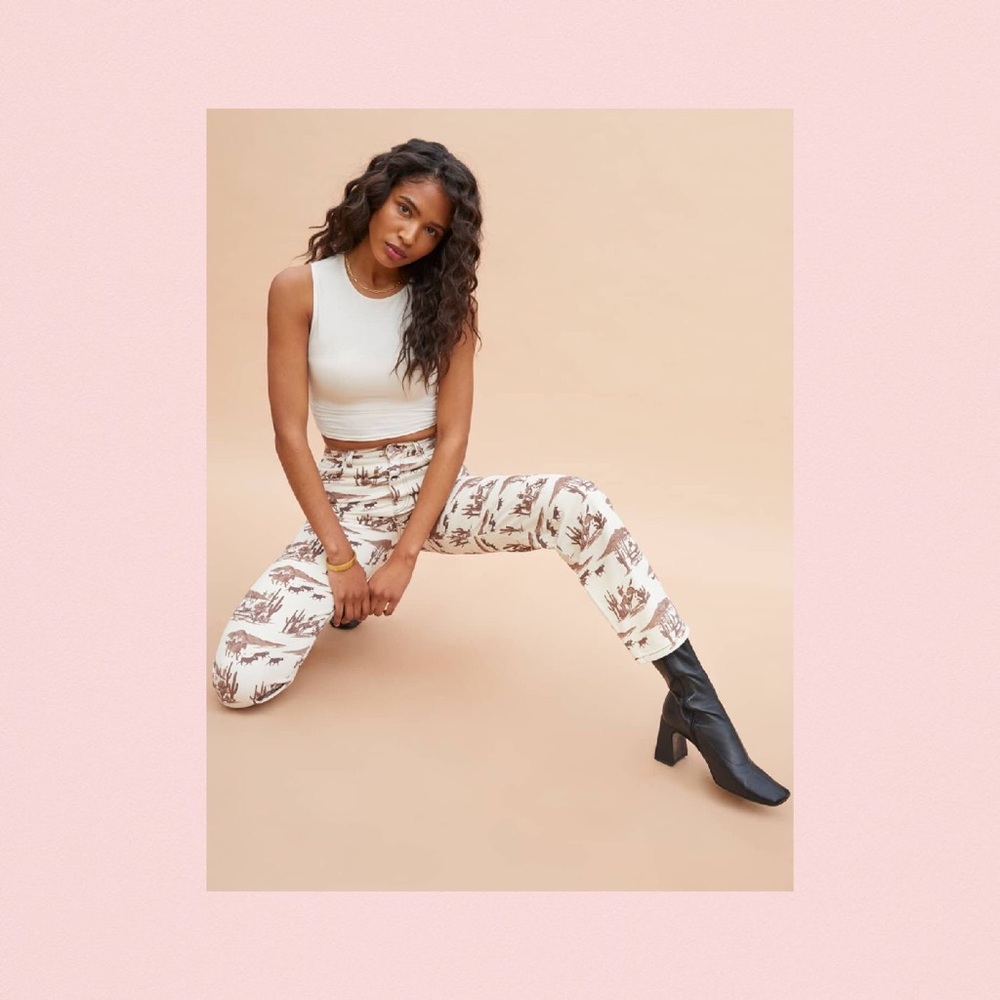 Sonora High Rise Straight Jeans in Desert Sand 24